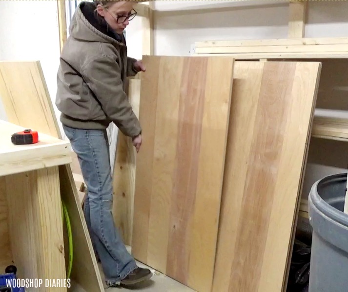 Pick lumber for DIY storage bench