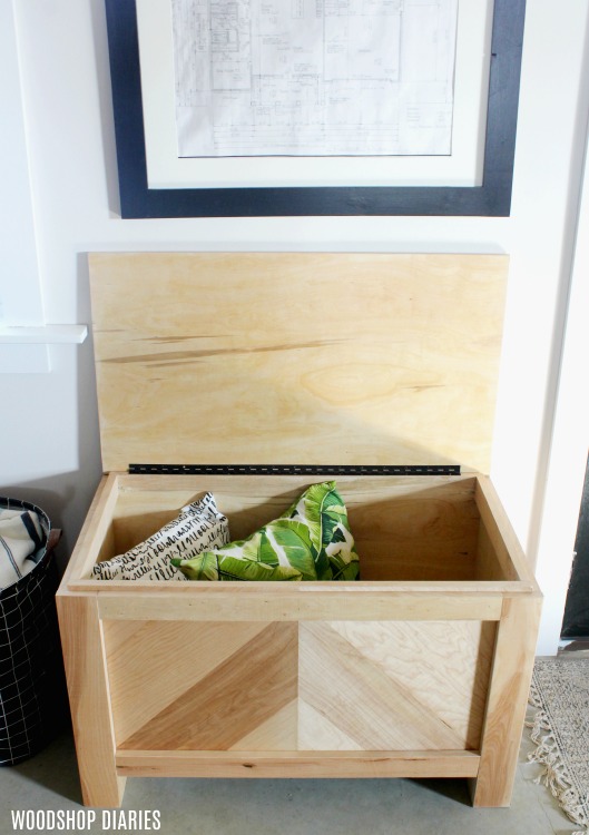 How to Build a Modern Rustic DIY Toy Box Storage Trunk