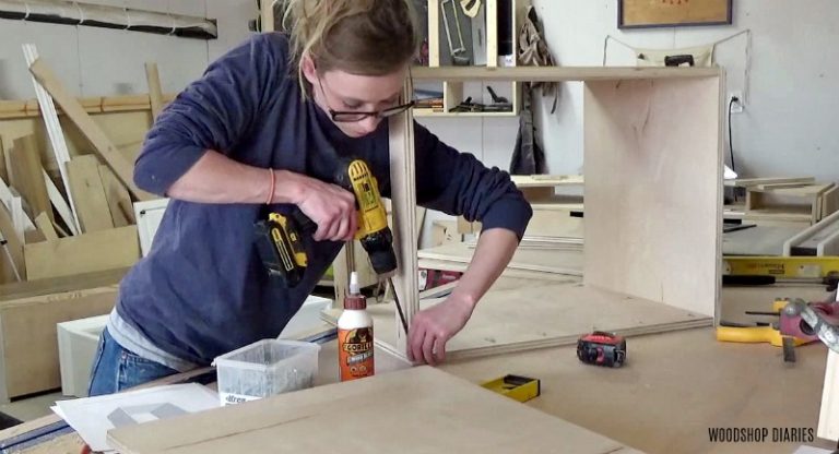 DIY Storage Desk For Home Office --Building Plans and Tutorial