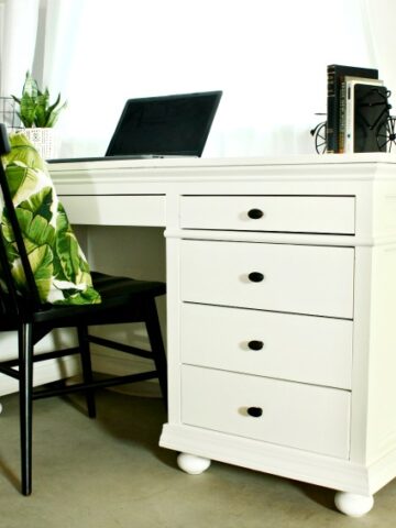 DIY Storage Desk with 9 Drawers