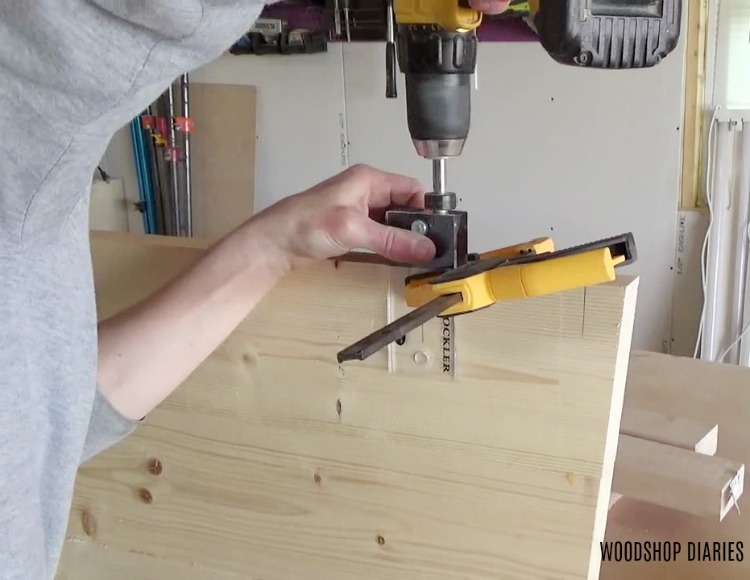 drilling dowel holes