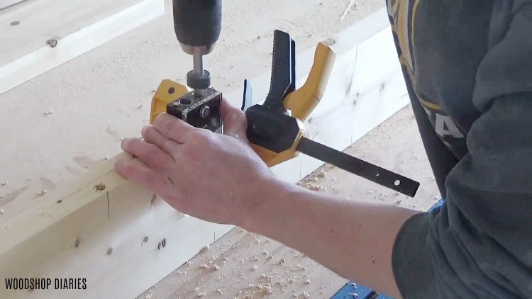 drilling dowel holes into board