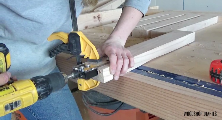 drilling dowel holes