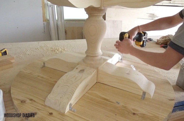 Diy Round Pedestal Coffee Table Free, How To Build A Round Pedestal Table Base