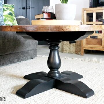 How to Build a DIY Round Wooden Pedestal Coffee Table