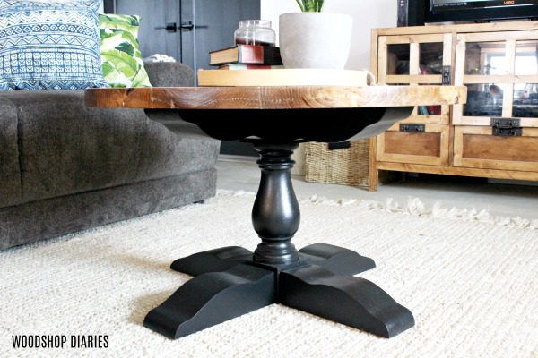 How to Build a DIY Round Wooden Pedestal Coffee Table