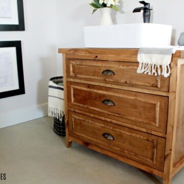 How to build a diy vanity with drawers