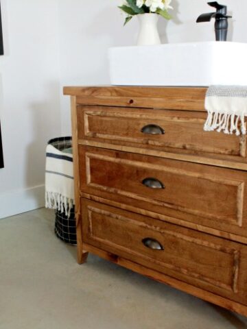 How to build a diy vanity with drawers