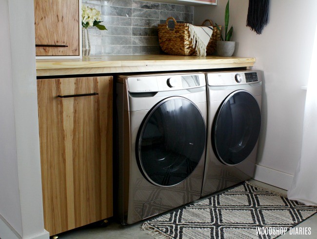 Some Quick & Extremely Functional Laundry Closet Shelves