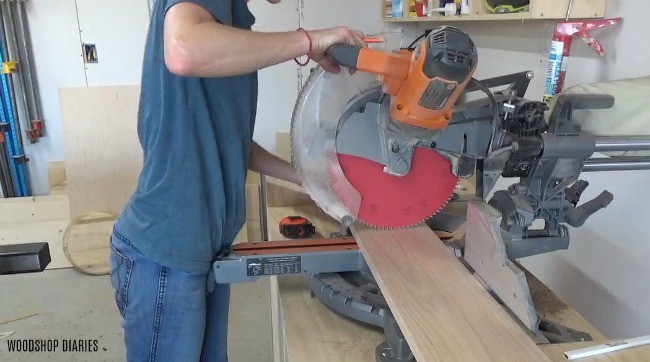 Cut down red oak boards for pumpkin plate