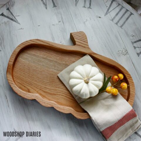 DIY Pumpkin Plate Servin Tray