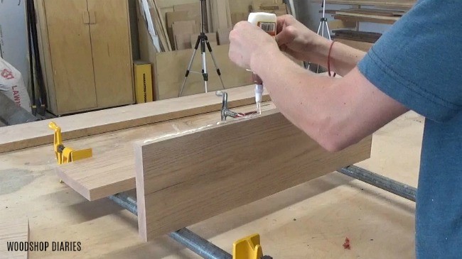 Glue up boards to make pumpkin plate