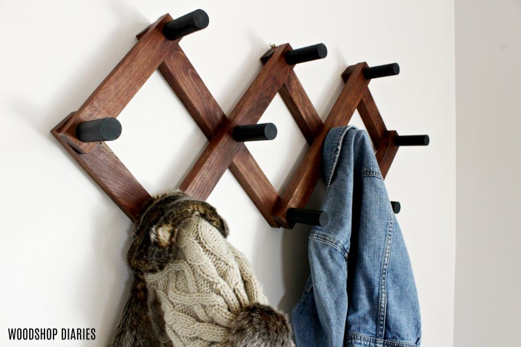 accordion style coat rack