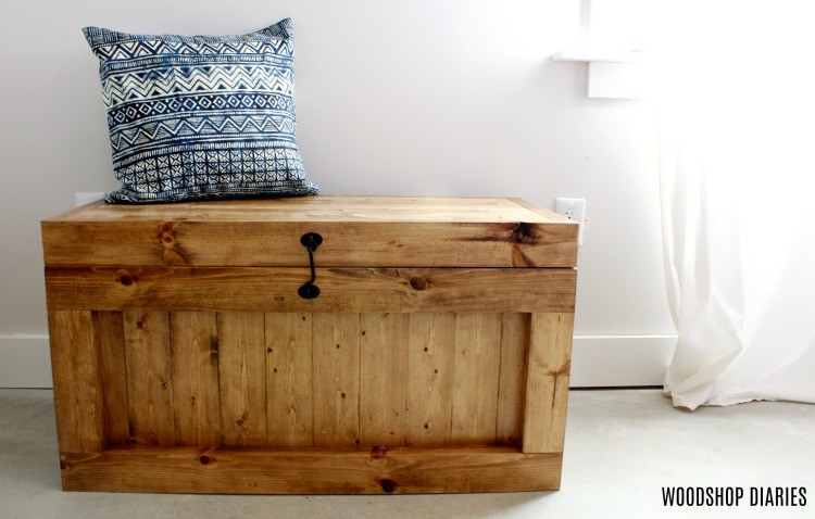 DIY Hope Chest as Entryway Bench