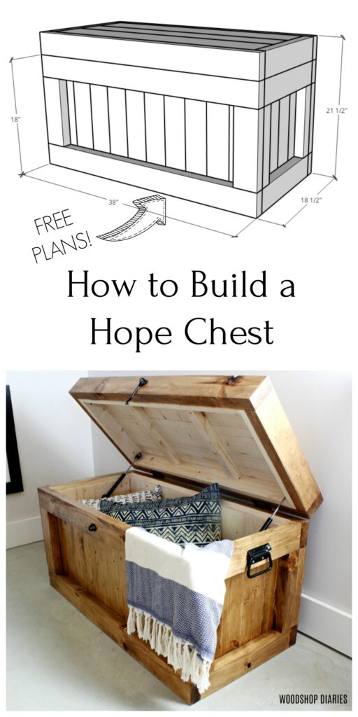 DIY Hope Chest pinterest collage