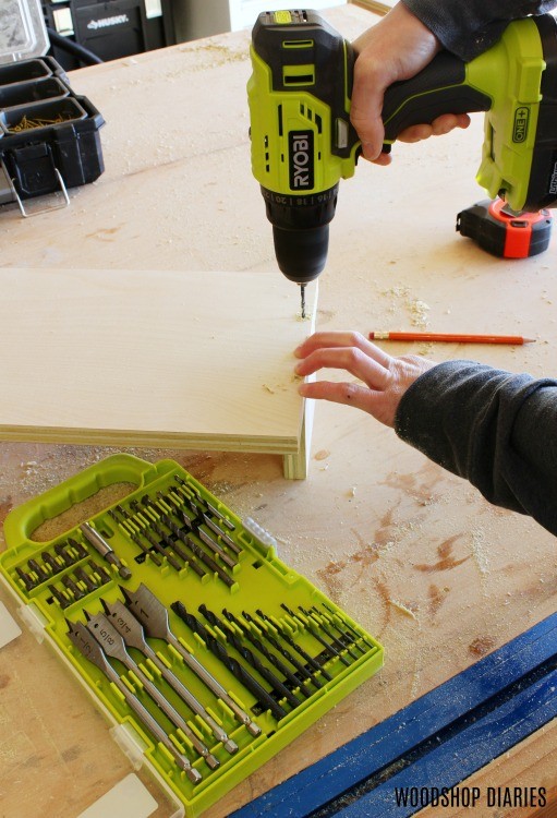 predrill holes into back piece to drive screws without cracking