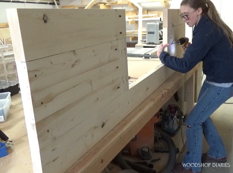 Installing front panels into front bed frame