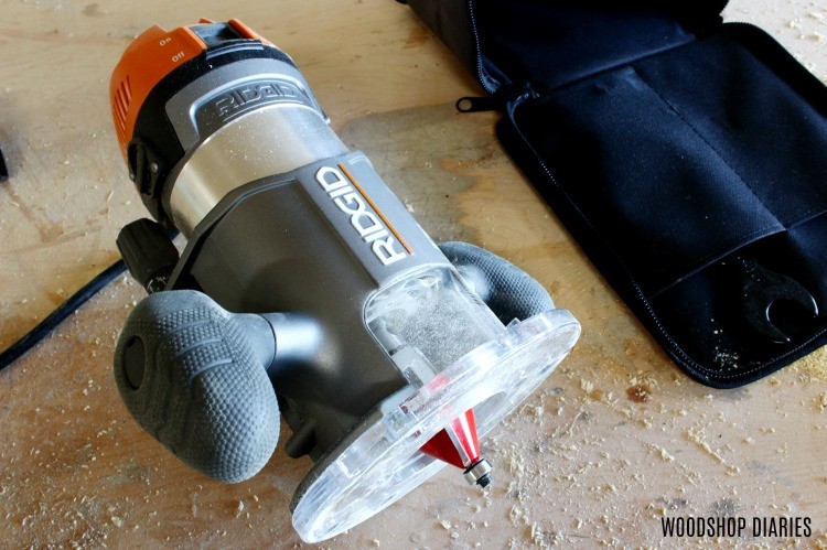 Router guide: Fixed Base Ridgid Router