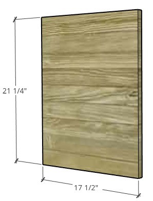 Door dimensions for console cabinet doors