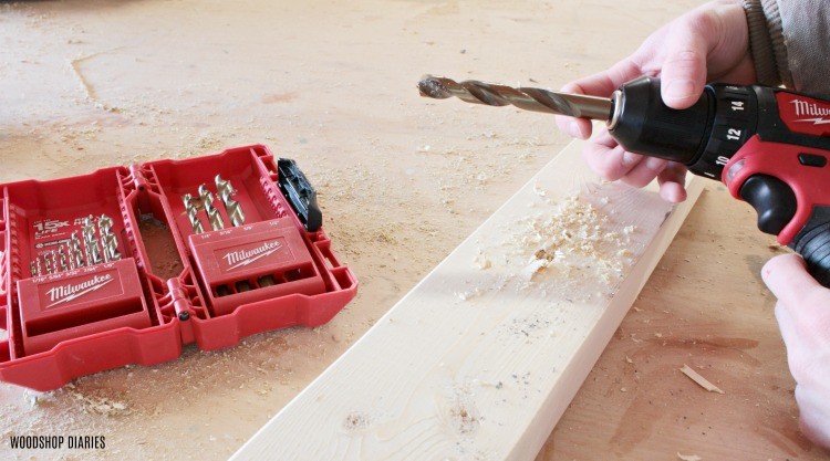 General purpose drill bits used in battery powered drill--gift ideas for new homeowners