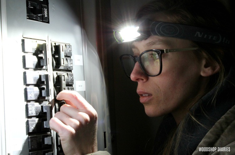 Headlamp excellent new homeowner gift idea used to check circuit breakers