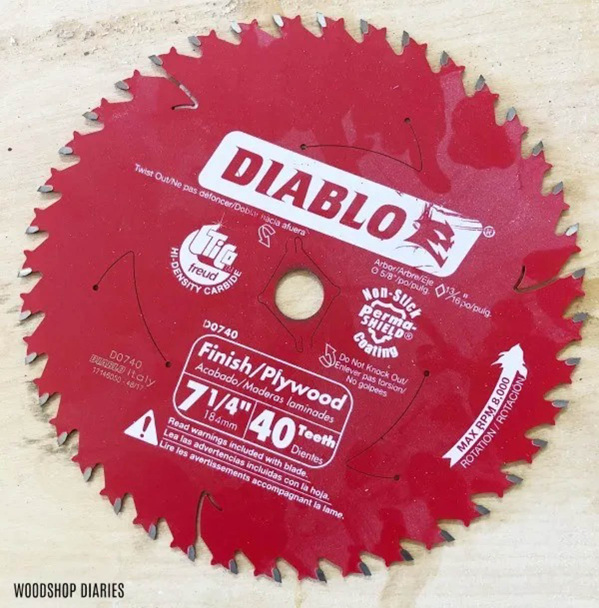 Plywood finish circ saw blade