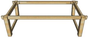 Trestle Table and Bench Set--{Printable Building Plans and 8 Step ...