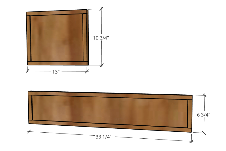 overall drawer front dimensions diagram