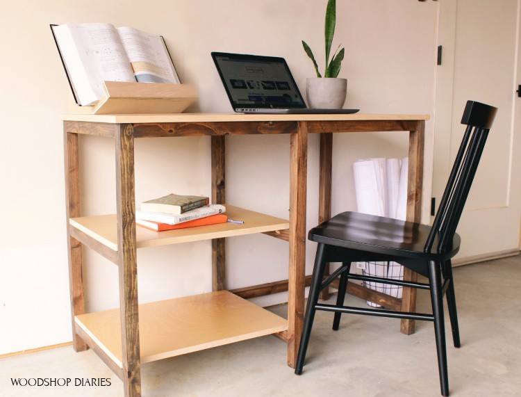 Easy Diy Desk For 40 And Just 4, Simple Wood Desk Plans