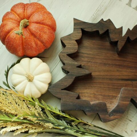 Easy DIY Fall Project: Leaf Tray 