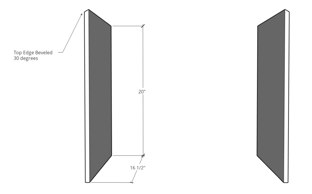 Side panel dimensions for blessing box