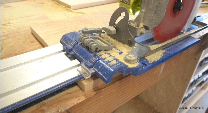 Using circular saw to cut dadoes