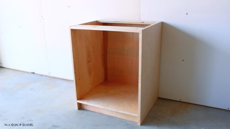 Basic unfinished DIY cabinet box 