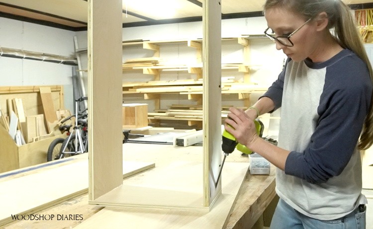 Using pocket holes to assemble box