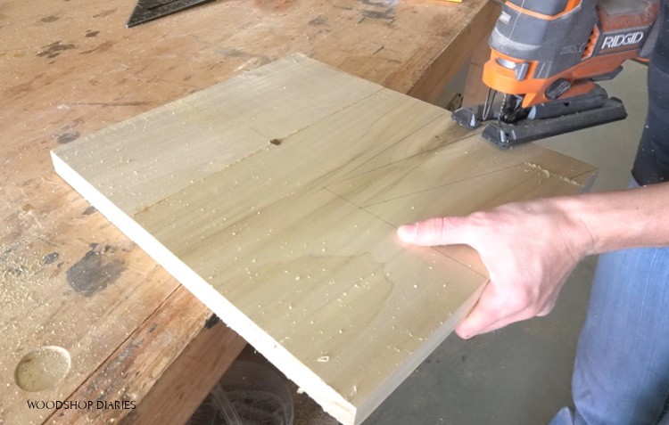Cutting modern leg designs out using jig saw