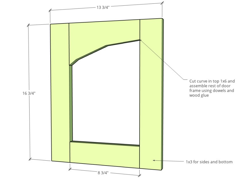 Door dimension diagram