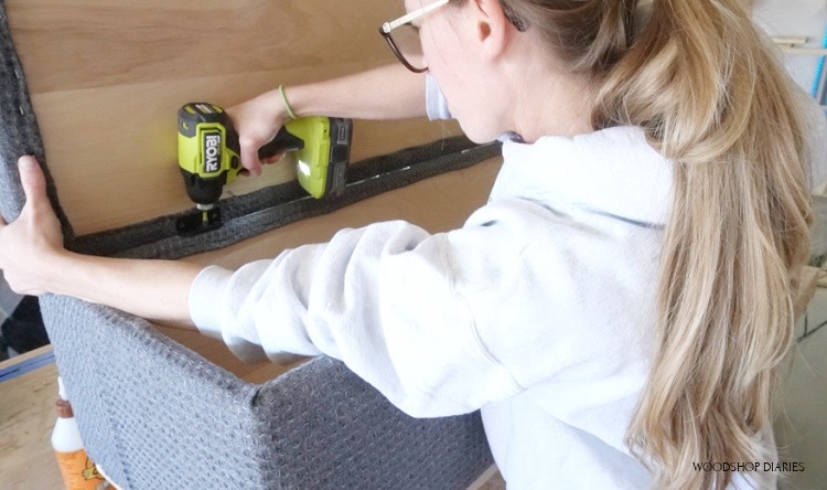 Screw hinges in to attach bench seat to bench box