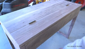 How to Build a DIY Keyboard Stand {Or Flip Top Writing Desk!}