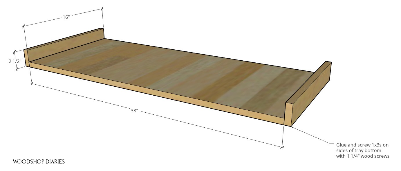 Keyboard stand tray dimensions