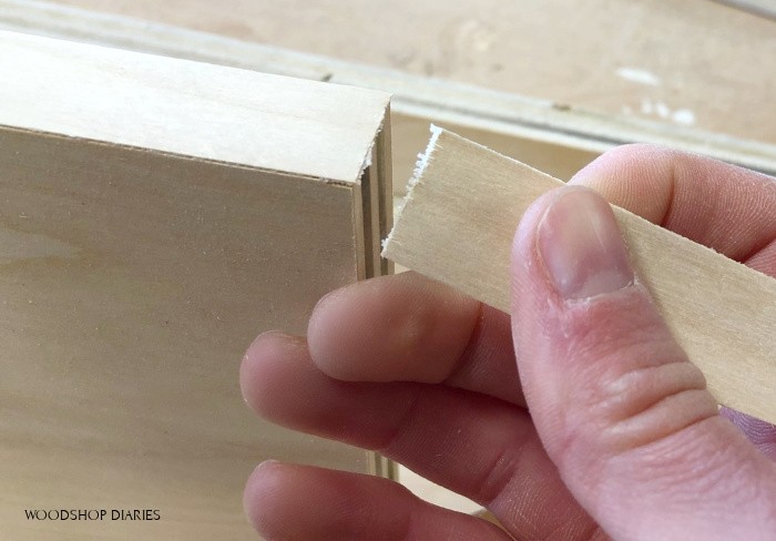 Clean break on plywood edge banding end