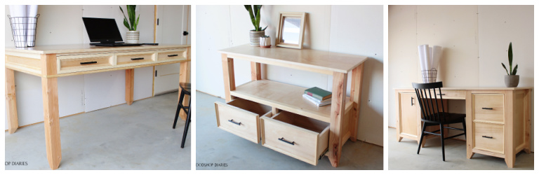 Collage of matching Home Office Furniture Pieces