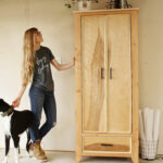 DIY Wardrobe Armoire Cabinet–{Using 2x4s and Plywood!}
