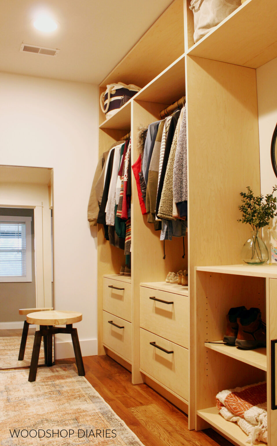 DIY Hallway Closet Built Ins