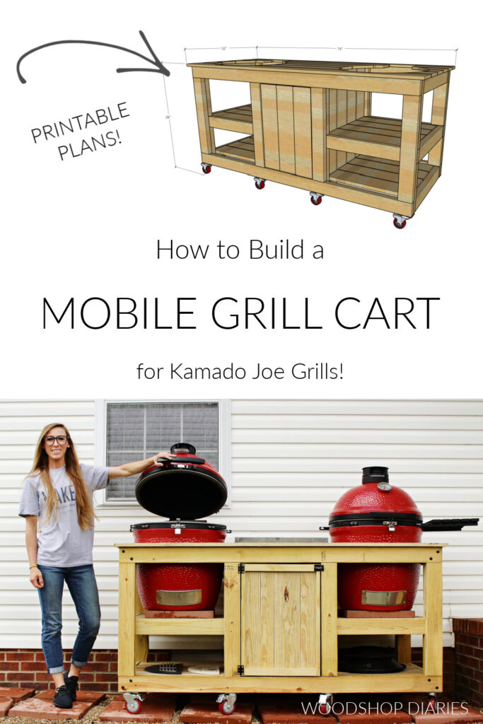 DIY Outdoor Ceramic Grill Cart