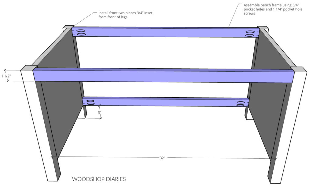 DIY Storage Bench with Drawer