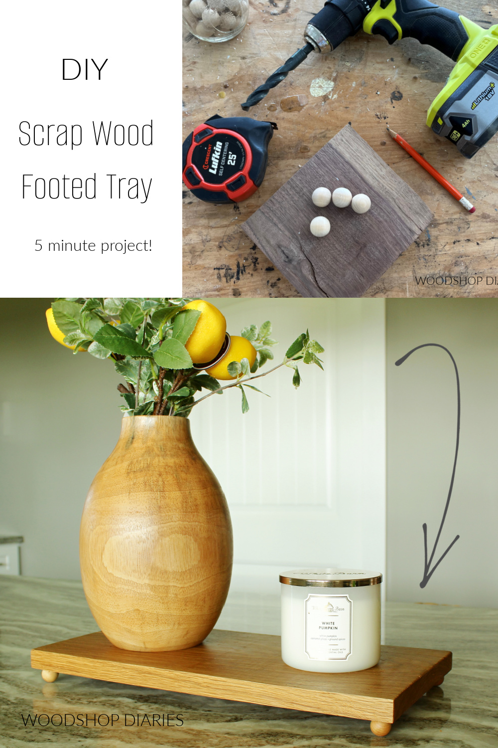 Easy DIY Monitor Stand From Wood Scraps - Houseful of Handmade