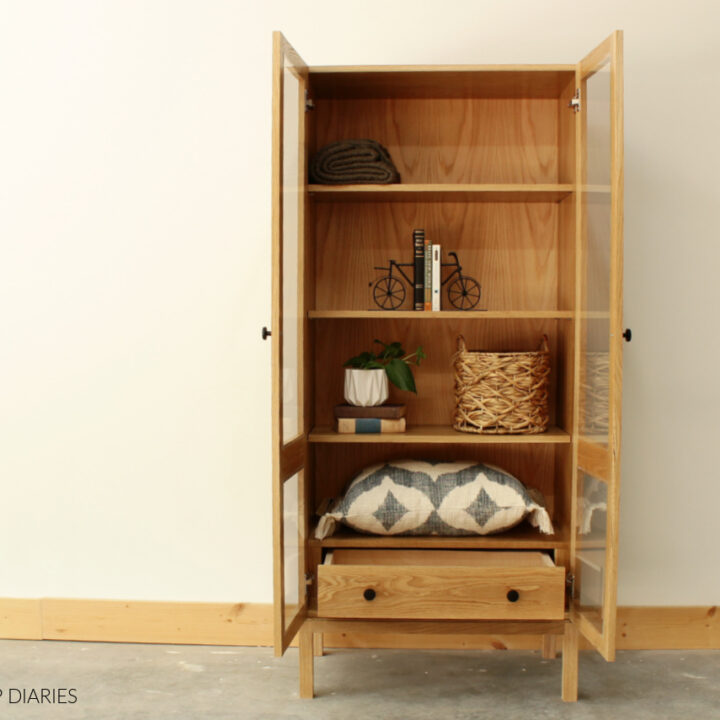 DIY Display Cabinet with Drawer