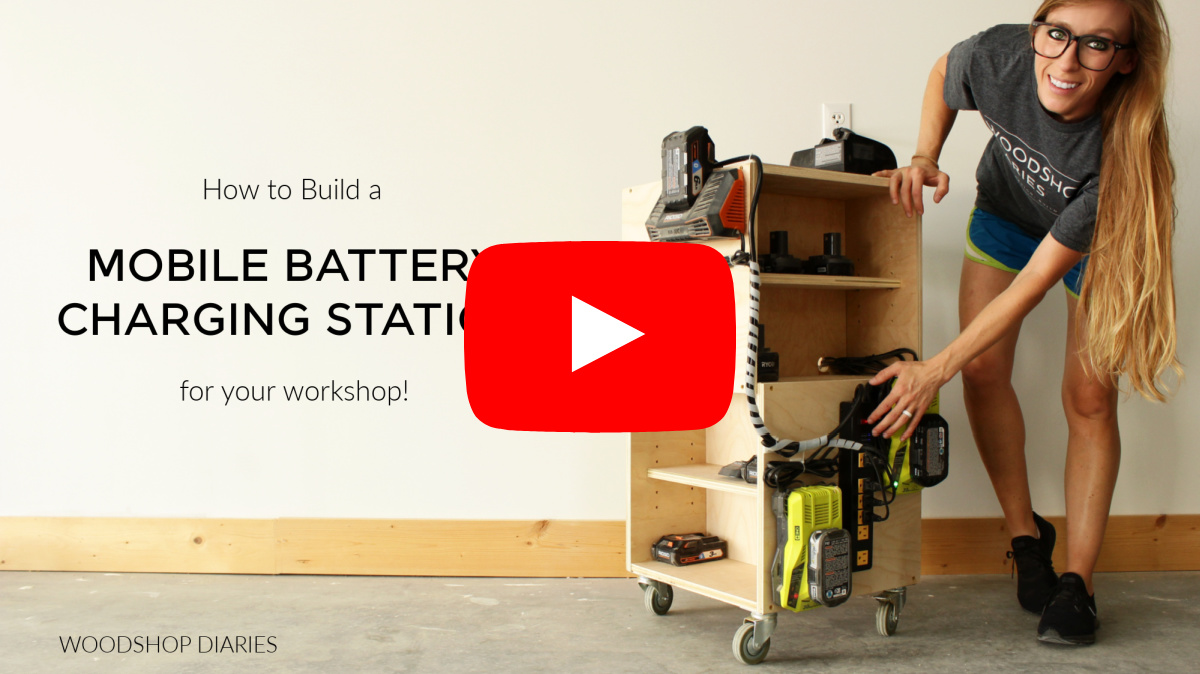 Mock YouTube thumbnail for how to build a mobile battery charging station