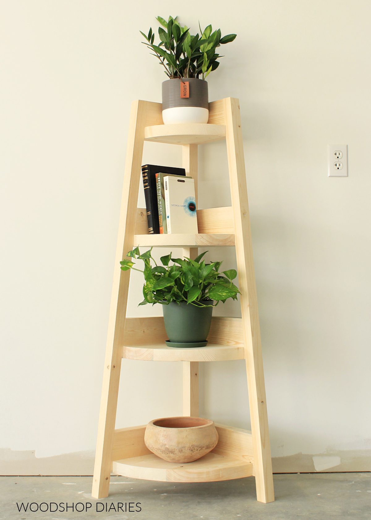 Diy corner sales shelf stand