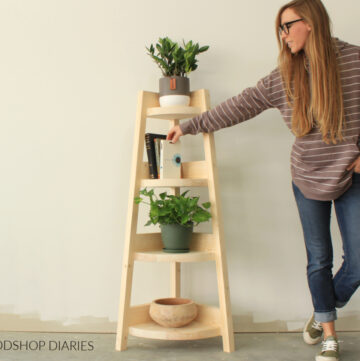 Easy DIY Shelf with Baskets -- {Step by Step Building Plans!}